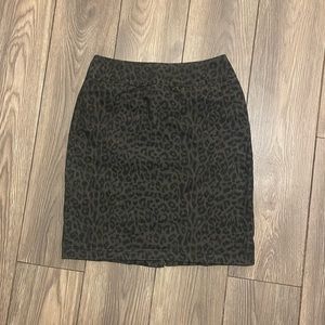 Animal Print Pencil Skirt